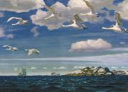 Arkady Alexandrovich Rylov In the Blue Expanse oil painting